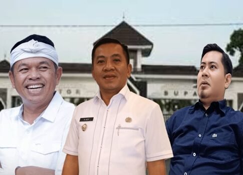 Gubernur Jabar Dedi Mulyadi, dan Bupati Karawang H. Aep Syaepuloh serta Andri Kurniawan
