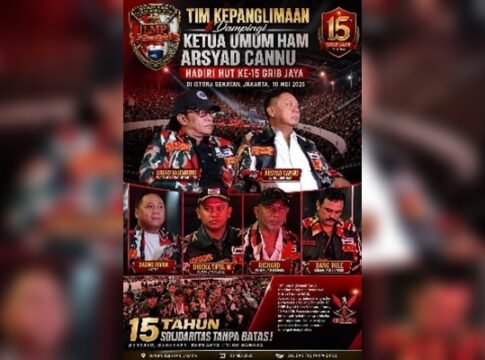Tim Kepanglimaan Kawal HM Arsyad Cannu di HUT GRIB Jaya