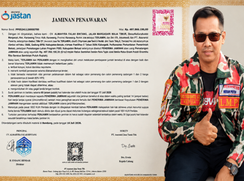 Ketua LMP Marcab Kabupaten Bekasi Eko Triyanto, ST